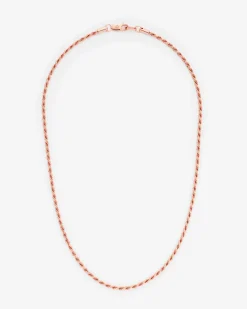 JWL-CHN 925 3mm Rope Chain - Rose Gold