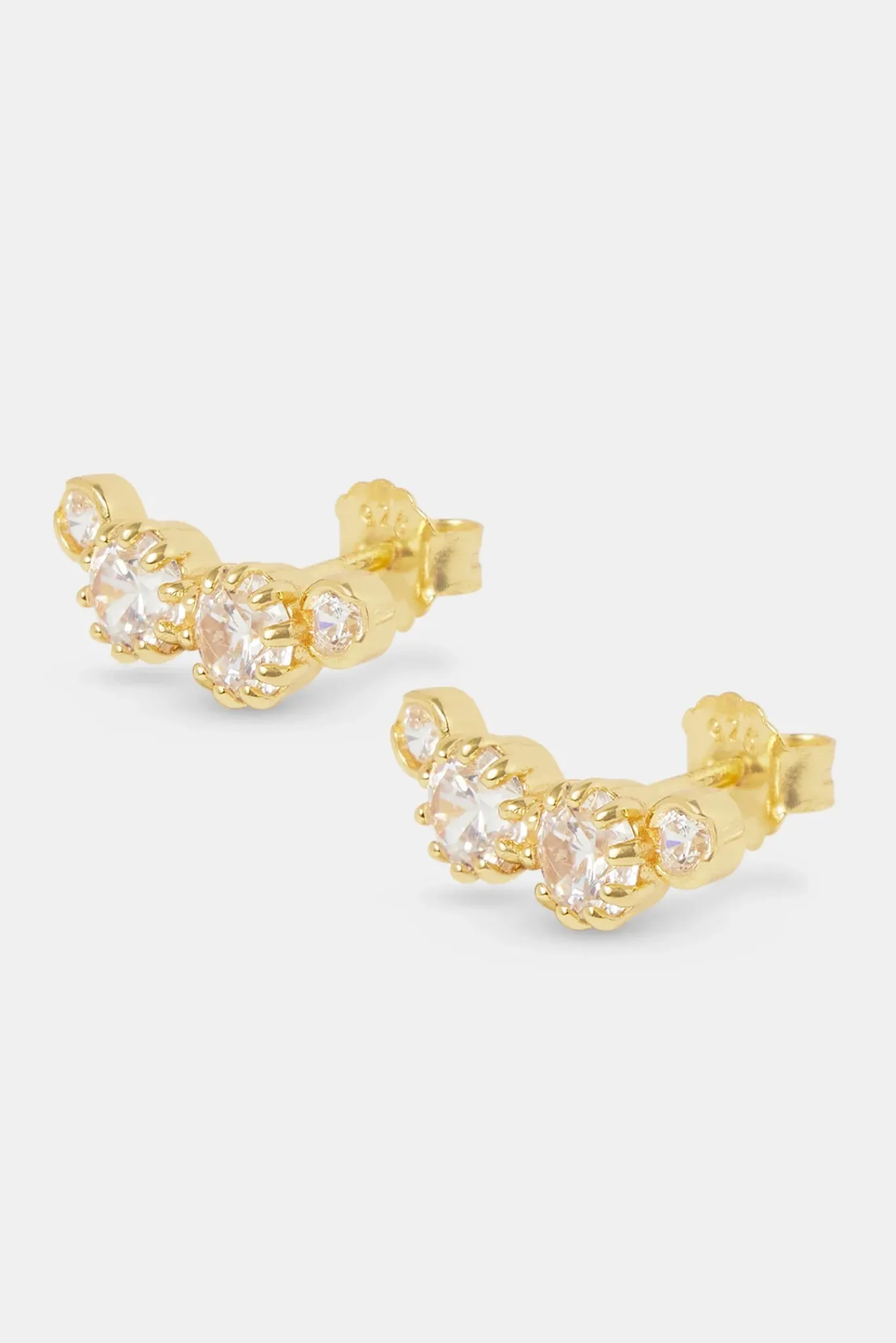Women JWL-EAR 925 Multi CZ Stud Earrings