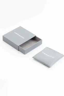 JWL-EAR 925 Twist Cross Stud Earrings - White - 14mm