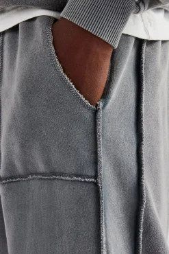 CLO-BOT-TRO Acid Exposed Seam Jogger - Charcoal