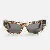 Women CLO-ACC Angled Square Acetate Sunglasses - Tort