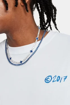 CLO-TOP-TEE Back Quote Oversized T-Shirt - White