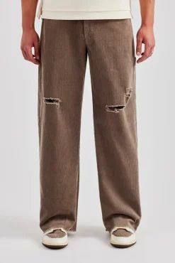 CLO-BOT-TRO Baggy Cord Trouser - Taupe