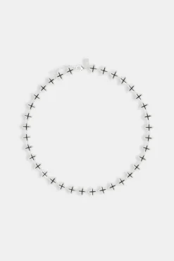 JWL-CHN Black Enamel Motif Chain - 10mm