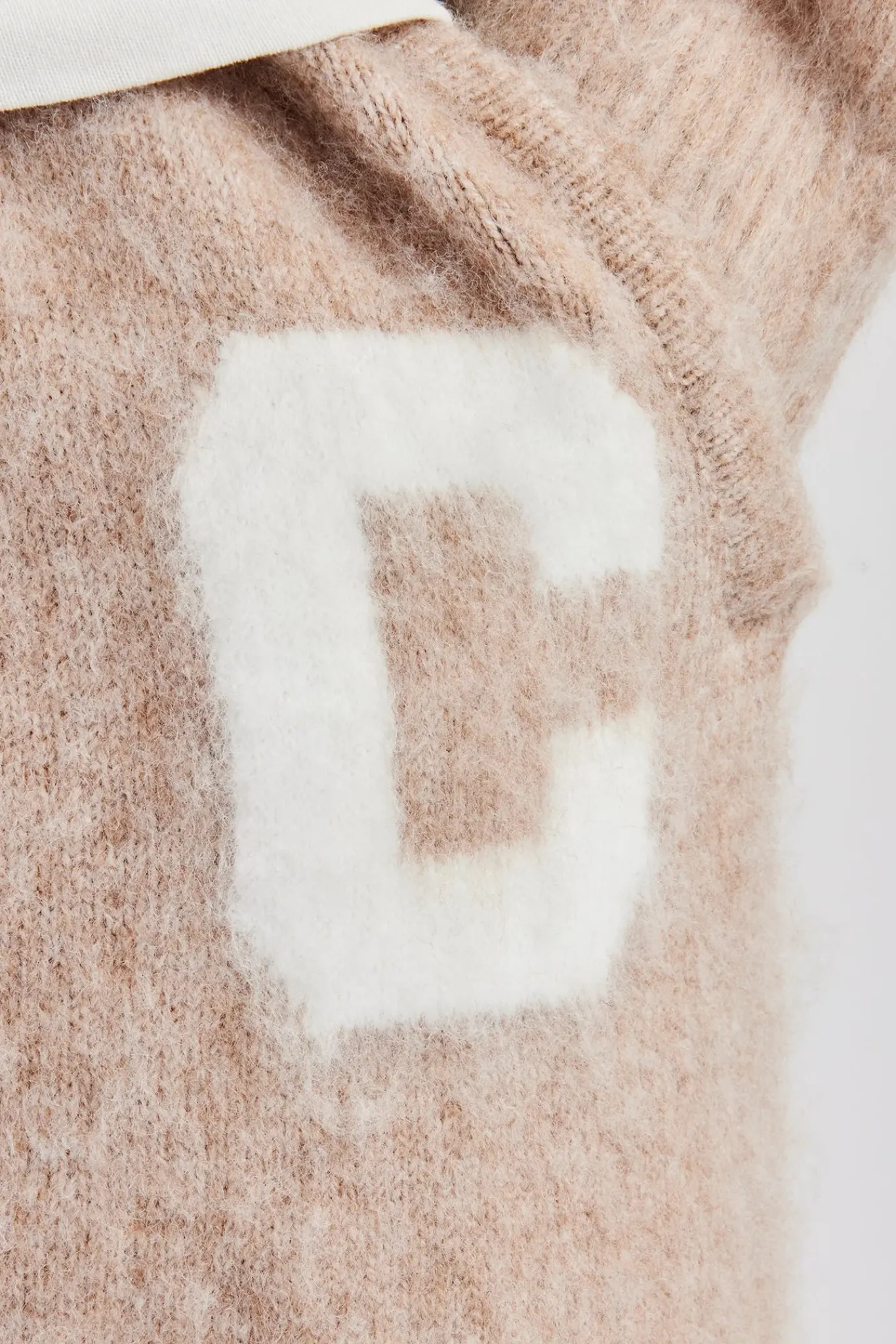 CLO-BOT-TRO-KTW Brushed Knit Split Hem Knitted Jogger - Stone