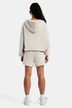 Women CLO-BOT C Embroidered Short - Stone
