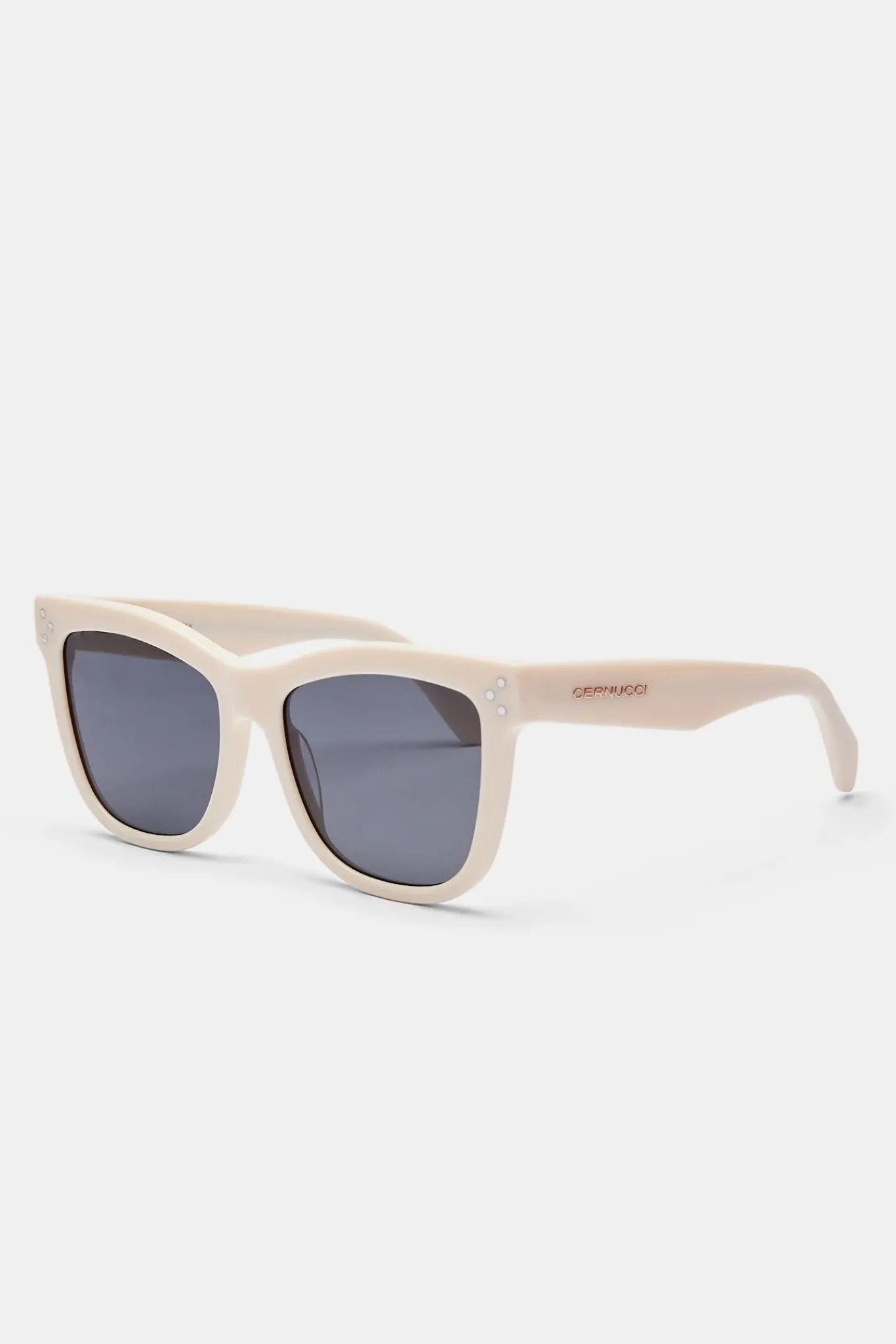 Women CLO-ACC Cat Eye Acetate Sunglasses - Ecru
