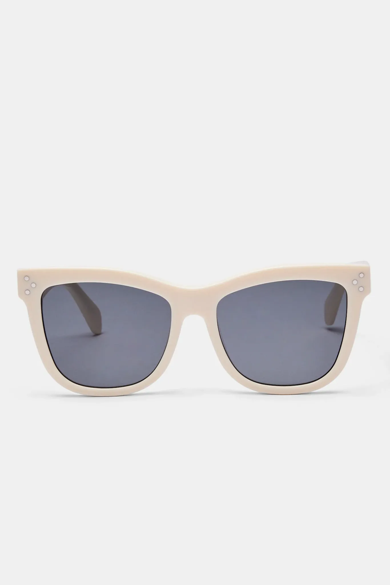 Women CLO-ACC Cat Eye Acetate Sunglasses - Ecru