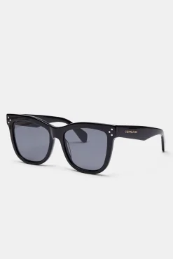 Women CLO-ACC Cat Eye Acetate Sunglasses - Black