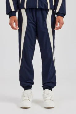 CLO-BOT-TRO CCC Nylon Cuffed Jogger - Navy Blue