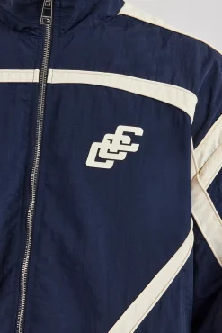 CLO-TOP-OUT CCC Nylon Zip Through Jacket - Navy Blue