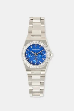 JWL-ACC-WAT Cernucci Baguette Bezel Watch - Silver