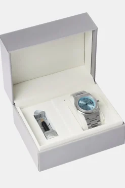 JWL-ACC-WAT Cernucci Blue Arabic Dial Polished Watch