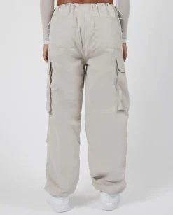 Women CLO-BOT-TRO Cernucci Cargo Parachute Trouser - Stone
