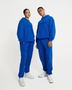 CLO-BOT-TRO Cernucci Embroidered Jogger - Cobalt Blue