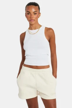 Women CLO-BOT Cernucci Embroidered Shorts - Ecru