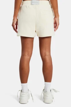 Women CLO-BOT Cernucci Embroidered Shorts - Ecru