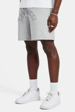 CLO-BOT Cernucci Embroidered Shorts - Ash Grey