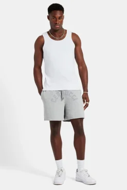 CLO-BOT Cernucci Embroidered Shorts - Ash Grey