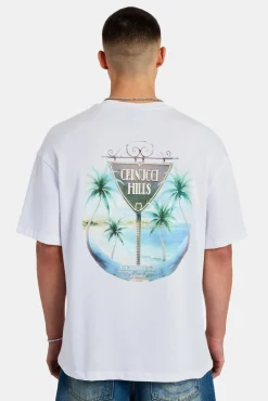 CLO-TOP-TEE Cernucci Hill Oversized T-Shirt - White