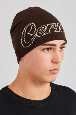 Women CLO-ACC Cernucci Intarsia Beanie Hat - Chocolate