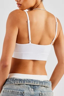 Women CLO-TOP-TEE Cernucci Jersey Bralet - White