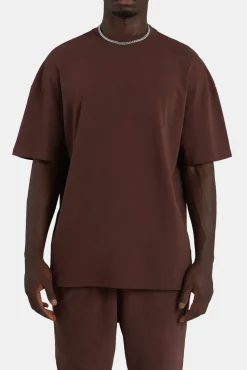 CLO-TOP-TEE Cernucci Limited Oversized T-Shirt - Chestnut