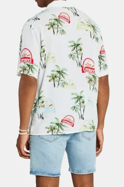 CLO-TOP-SHIR Cernucci Palm Repeat Printed Shirt