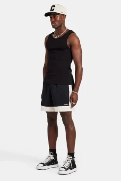 CLO-BOT Cernucci Panel Mesh Short - Black
