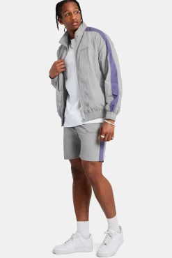 CLO-BOT Cernucci Panelled Nylon Relaxed Short - Charcoal