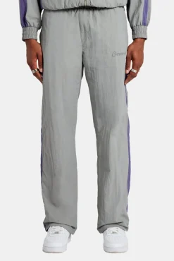 CLO-BOT-TRO Cernucci Panelled Nylon Straight Leg Trouser - Charcoal