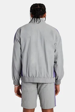 CLO-TOP-OUT Cernucci Panelled Nylon Track Jacket - Charcoal