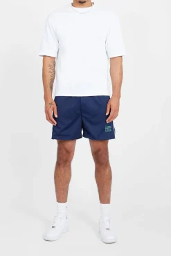 CLO-BOT Cernucci Text Mesh Short - Navy