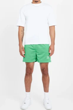 CLO-BOT Cernucci Text Mesh Short - Green