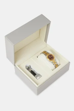 Women JWL-ACC-WAT Cernucci Two Tone Watch - Silver