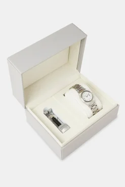 Women JWL-ACC-WAT Cernucci White Dial Polished Watch - Silver