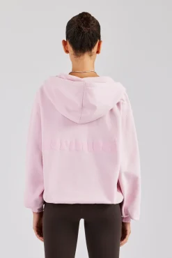 Women CLO-TOP-HS-HOOD Cernucci Zip Through Hoodie - Pink