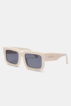 Women CLO-ACC Chunky Acetate Sunglasses - Ecru