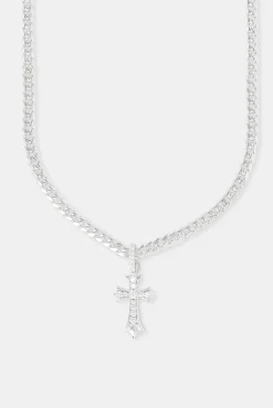 JWL-CHN Chunky Cross Polished Cuban Chain - 5mm