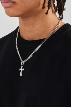 JWL-CHN Chunky Cross Polished Cuban Chain - 5mm