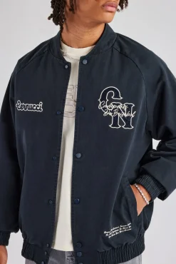 CLO-TOP-OUT CN Twill Bomber Jacket - Navy