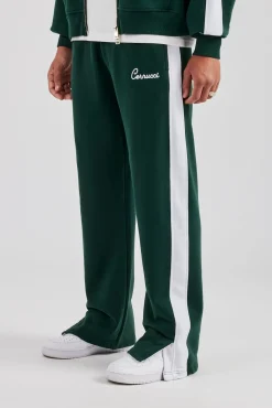 CLO-BOT-TRO Contrast Panel Jogger - Forest Green