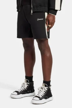 CLO-BOT Contrast Panel Shorts - Black