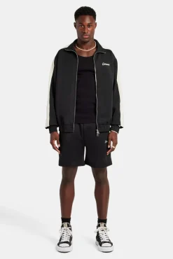 CLO-BOT Contrast Panel Shorts - Black