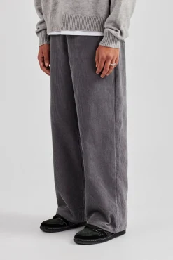 CLO-BOT-TRO Cord Straight Leg Trouser - Grey
