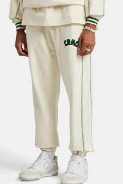 CLO-BOT-TRO Crnc Applique Varsity Jogger - Ecru