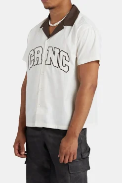 CLO-TOP-SHIR CRNC Boxy Bowling Shirt - Ecru