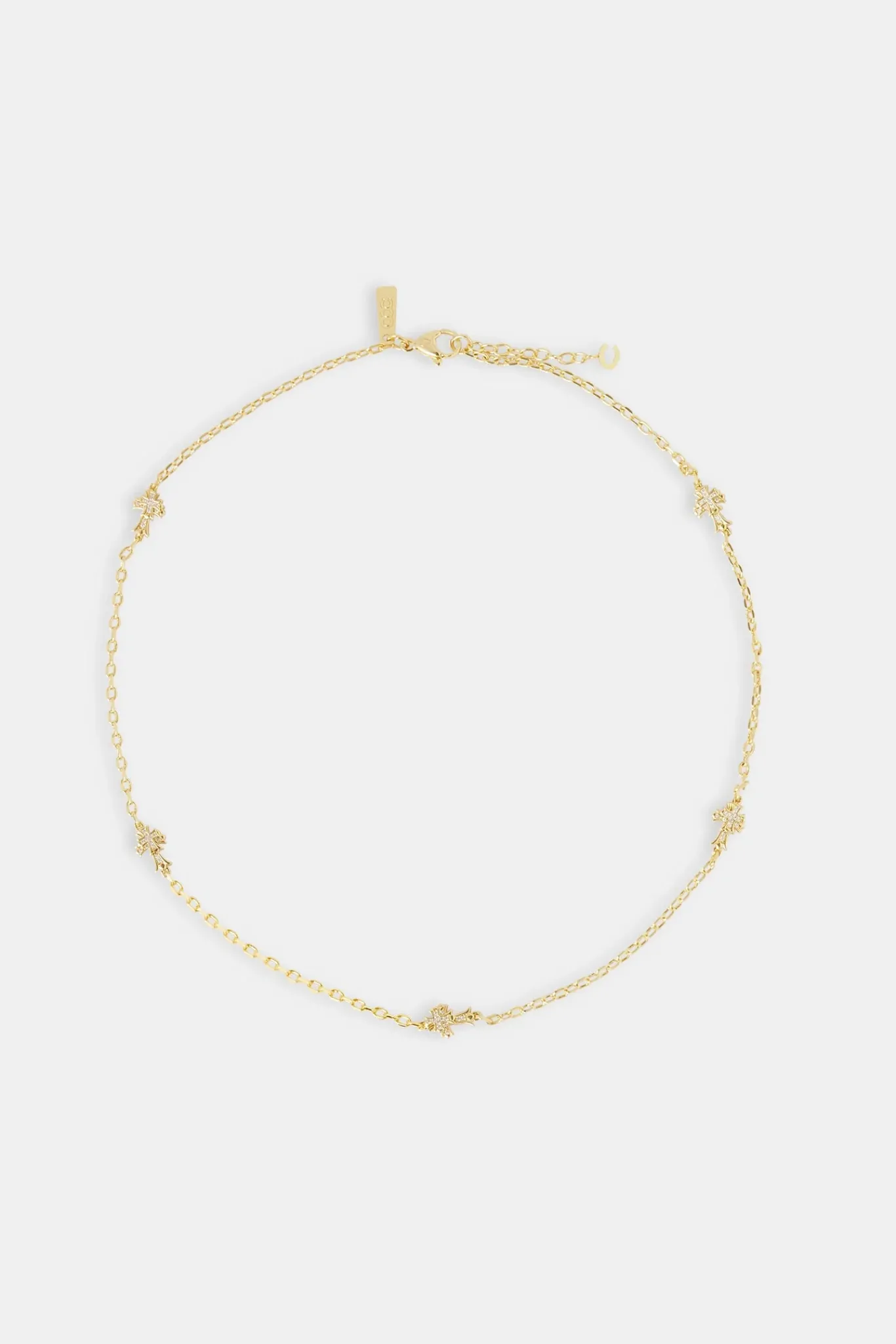 Women JWL-CHN Cross Thin Link Chain - 2.5mm - Gold