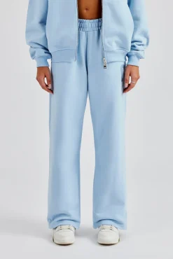 Women CLO-BOT-TRO Embroidered C Jogger - Baby Blue