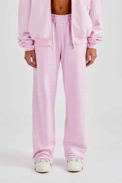 Women CLO-BOT-TRO Embroidered C Jogger - Pink